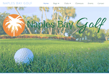 Tablet Screenshot of naplesbaygolf.com